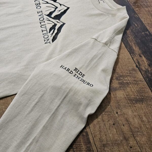 A close up of the sleeve on a long sleeved shirt