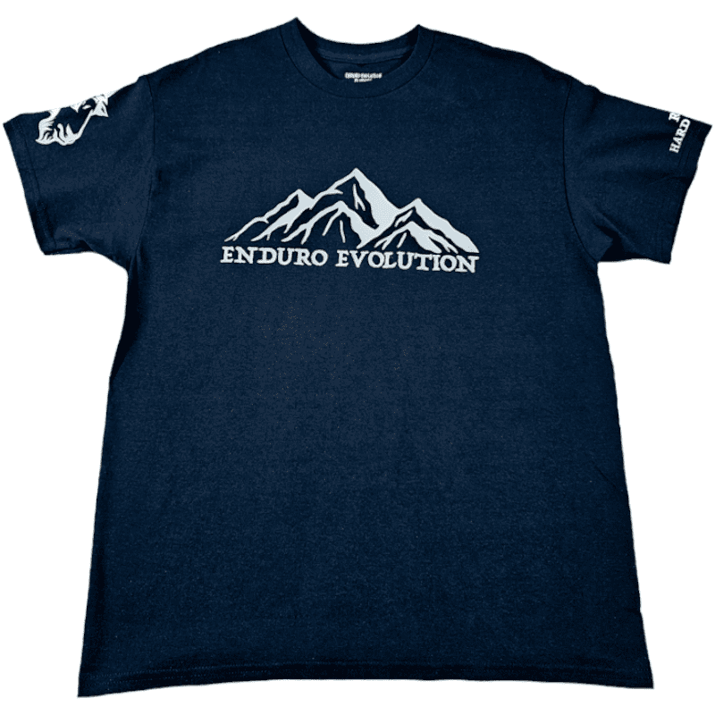 A t-shirt with the words enduro evolution on it.