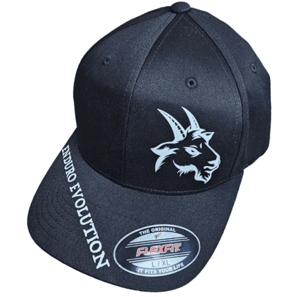 A black hat with an animal on it
