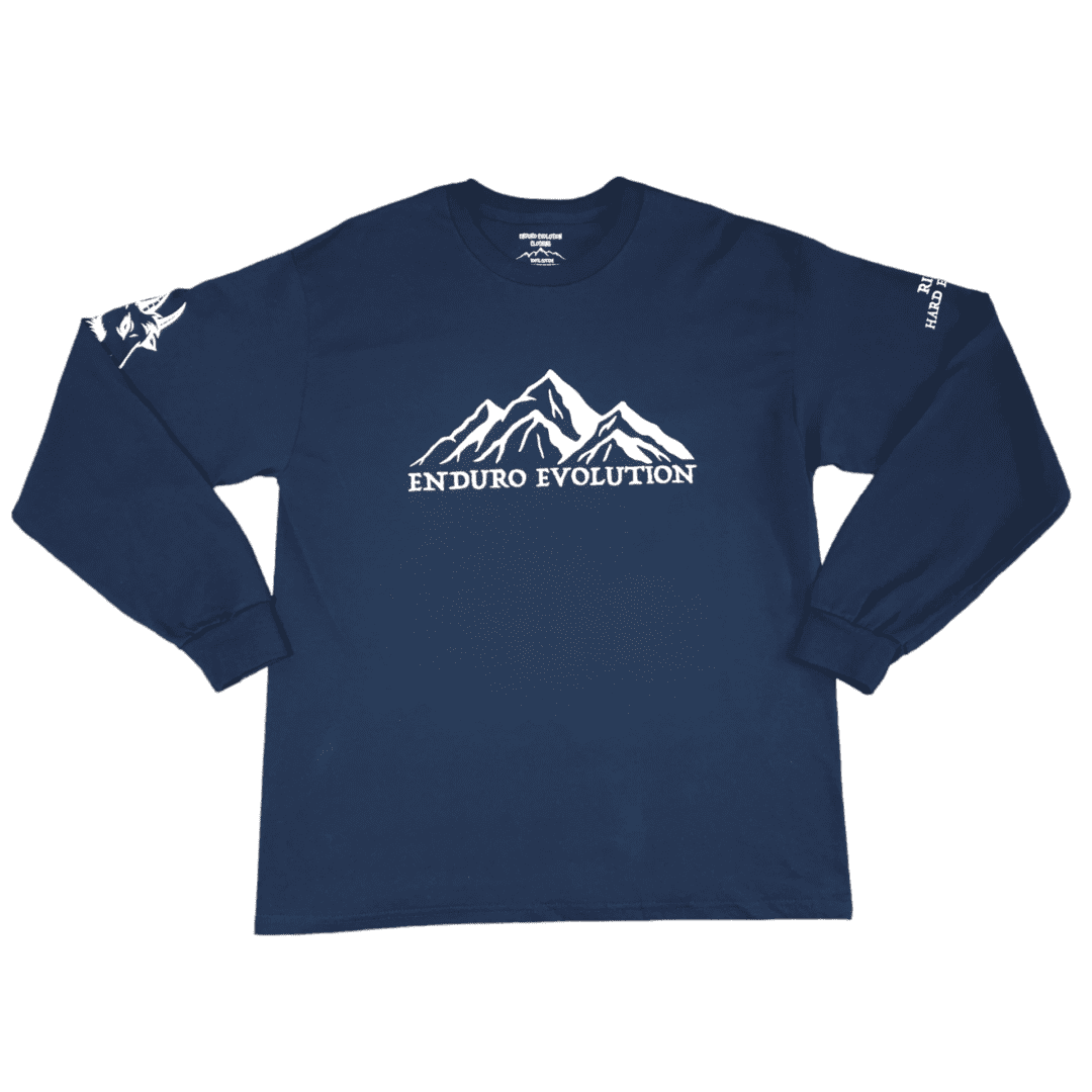 A long sleeve t-shirt with the words " everest evolution ".